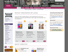 Tablet Screenshot of milinda-uitgevers.nl